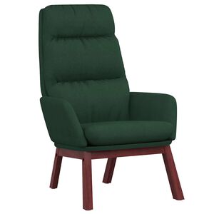 vidaXL Relaxsessel Dunkelgr&uuml;n Stoff