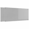 vidaXL K&uuml;chenr&uuml;ckwand 2 stk. Hellgrau 110 x 50 cm Geh&auml;rtetes Glas
