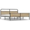 vidaXL Metallbett ohne Matratze R&auml;uchereiche 183x213 cm
