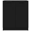 vidaXL Sideboards 2 Stk. Schwarz 60x30x70 cm Holzwerkstoff