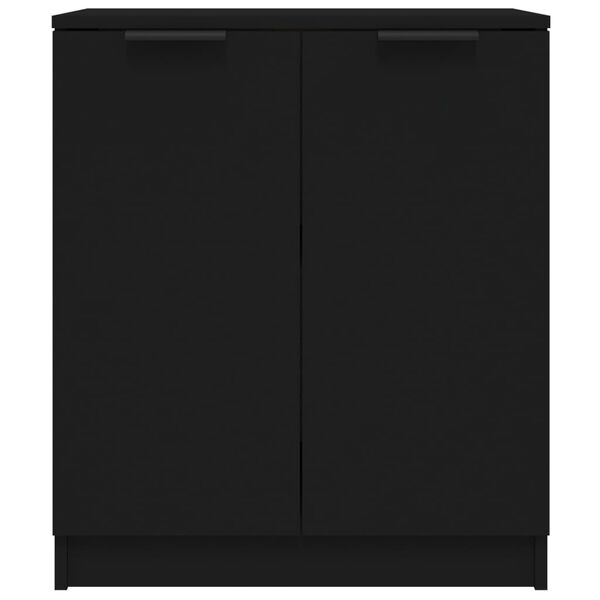 vidaXL Sideboards 2 Stk. Schwarz 60x30x70 cm Holzwerkstoff