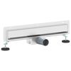vidaXL Wandmontierter Duschablauf Silber 50 cm Edelstahl 304