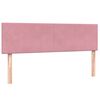 vidaXL Boxspringbett mit Matratze Rosa 160x210 cm Samt