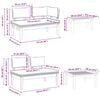 vidaXL Gartensofa-set 4 pcs Braun und Grau
