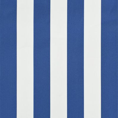 vidaXL Einziehbare Markise 400 x 150 cm Blau und Weiß