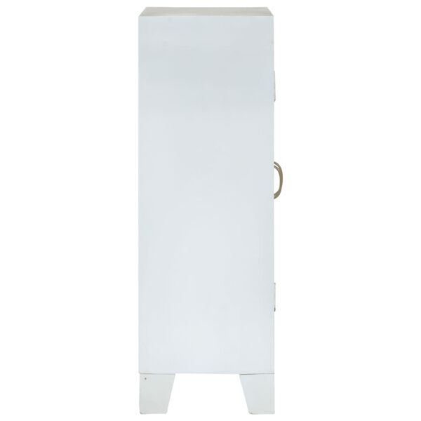 vidaXL Sideboard Weiß 55x30x90 cm Massivholz Akazie