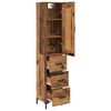 vidaXL Highboard Altholz 34,5 x 34 x 180 cm Holzwerkstoff
