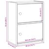 vidaXL B&uuml;cherregal Wei&szlig; 40x24x52 cm Holzwerkstoff
