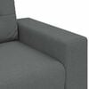 vidaXL Sofa 3 pcs Dunkelgrau Leinenmischgewebe