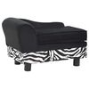 vidaXL Hundesofa Schwarz 57x34x36 cm Plüsch