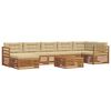 vidaXL Outdoor-Sofagarnitur 8 stk. Natur und Beige