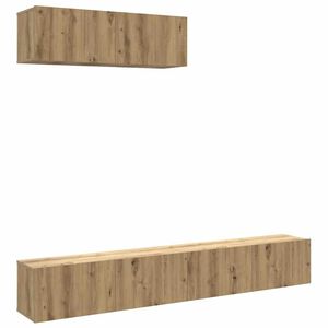vidaXL TV-Wandschr&auml;nke 3 Stk. Artisan-Eiche 100x30x30 cm Holzwerkstoff