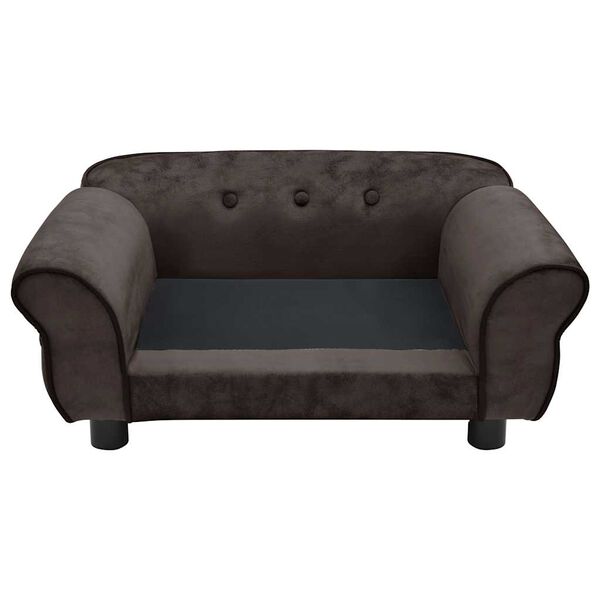 vidaXL Hundesofa Braun 72x45x30 cm Plüsch