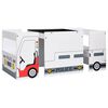 vidaXL 3-tlg. Kindertisch und Stuhl Set Polizeiauto-Design MDF
