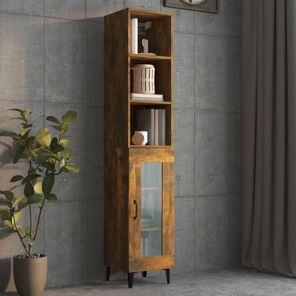 vidaXL Wandschrank R&auml;uchereiche 34,5x32,5x90 cm Holzwerkstoff