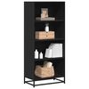 vidaXL B&uuml;cherregal Schwarz 60x35x139 cm Holzwerkstoff