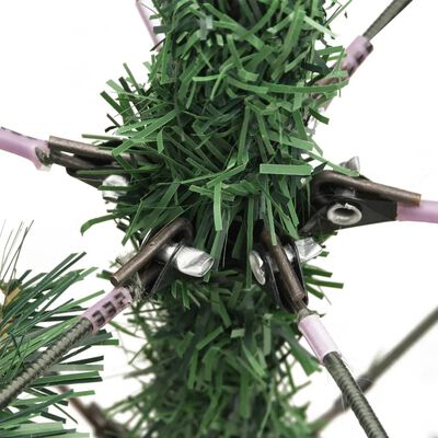 vidaXL Künstlicher Weihnachtsbaum Klappbar mit Zapfen & Beeren 210 cm