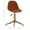 vidaXL Esszimmerst&uuml;hle 2 Stk. Drehbar Braun Samt