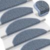 vidaXL Treppenmatten Selbstklebend Sisal-Optik 15 Stk. 65x21x4 cm Blau