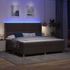vidaXL Boxspringbett mit Matratze Braun 200 x 200 cm Stoff