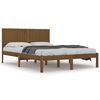 vidaXL Massivholzbett Honigbraun Kiefer 200x200 cm