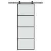 vidaXL Schiebet&uuml;r mit Beschlag 76x205 cm ESG-Glas & Aluminium