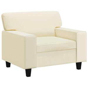 vidaXL Sessel Creme 60 cm Kunstleder
