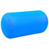 vidaXL Aufblasbare Gymnastik-Rolle mit Pumpe 120x90 cm PVC Blau