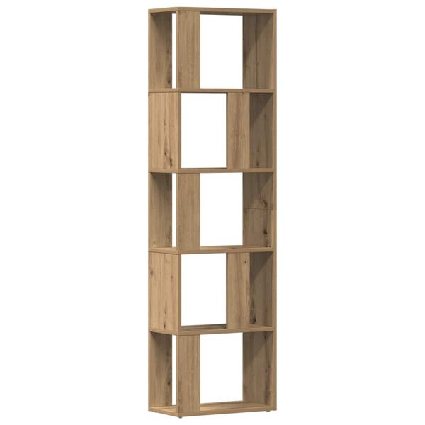 vidaXL Bücherschrank Artisan-Eiche 45x24x159 cm Holzwerkstoff