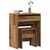 vidaXL Schminktisch mit Speicher Altholz 60 x 40 x 75 cm Holzwerkstoff