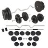 vidaXL Langhantel- und Kurzhantelset 60 kg