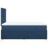 vidaXL Boxspringbett mit Matratze Blau 120x190 cm Stoff