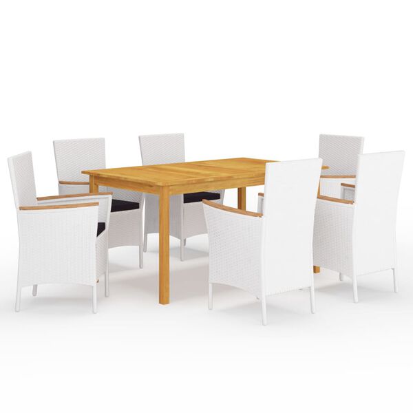 vidaXL 7-tlg. Garten-Essgruppe