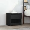 vidaXL Nachttische 2 Stk. Schwarz 40x30x39 cm Holzwerkstoff