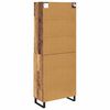 vidaXL Highboard Altholz 69,5 x 34 x 180 cm Holzwerkstoff