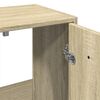 vidaXL 4-tlg. Badmöbel-Set Sonoma-Eiche Holzwerkstoff