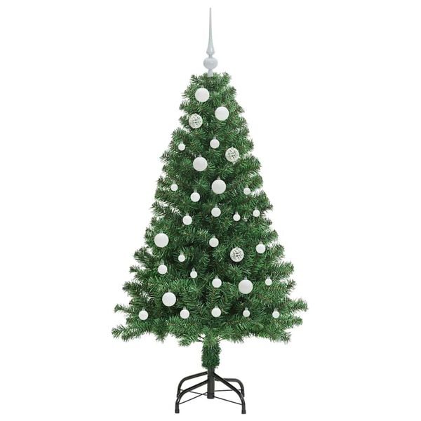 vidaXL K&uuml;nstlicher Weihnachtsbaum mit 150 LEDs mit St&auml;nder Gr&uuml;n 150 cm