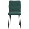 vidaXL Esszimmerstühle 2 Stk. Dunkelgrün Samt