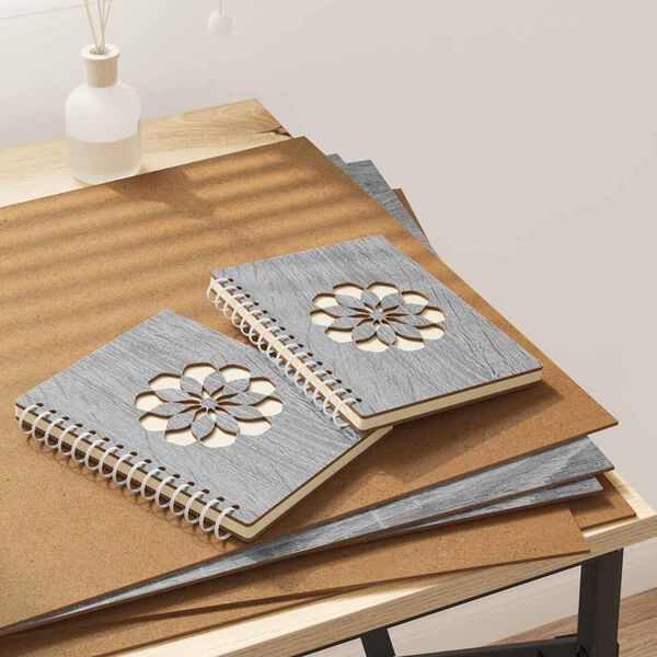 vidaXL Dekoplatten 12 pcs Grau Sonoma 40 x 60 x 0.3 cm Holzwerkstoff