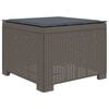 vidaXL 1-Sitzer Garten-Sofa mit Kissen Rattan-Look PP Hellgrau