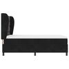 vidaXL Boxspringbett mit Matratze Schwarz 190 x 140 cm Polyester