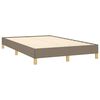 vidaXL Boxspringbett mit Matratze Taupe 120x200 cm Stoff