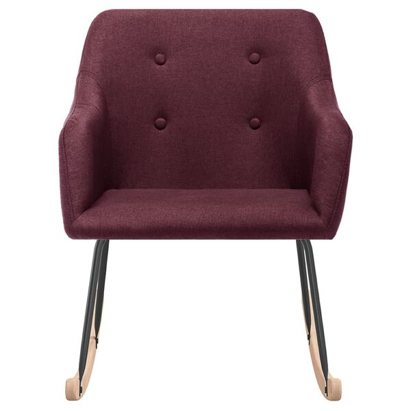 vidaXL Schaukelstuhl Lila Stoff