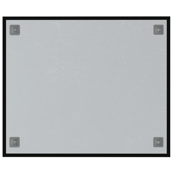 vidaXL Magnettafel Wandmontage Schwarz 60x50 cm Hartglas