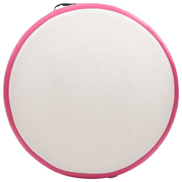 vidaXL Aufblasbare Gymnastikmatte mit Pumpe 100x100x20 cm PVC Rosa