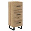vidaXL Highboard Artisan-Eiche 34,5 x 34 x 180 cm Holzwerkstoff