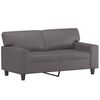vidaXL 2-Sitzer-Sofa Grau 120 cm Kunstleder