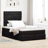 vidaXL Ottoman-Bett mit Matratzen & LEDs Schwarz 120x190 cm Samt