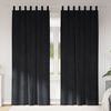 vidaXL Verdunkelungsvorh&auml;nge 2 pcs Schwarz 140 x 245 cm Samt