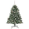 vidaXL K&uuml;nstlicher Weihnachtsbaum mit 150 LEDs mit St&auml;nder Gr&uuml;n 150 cm